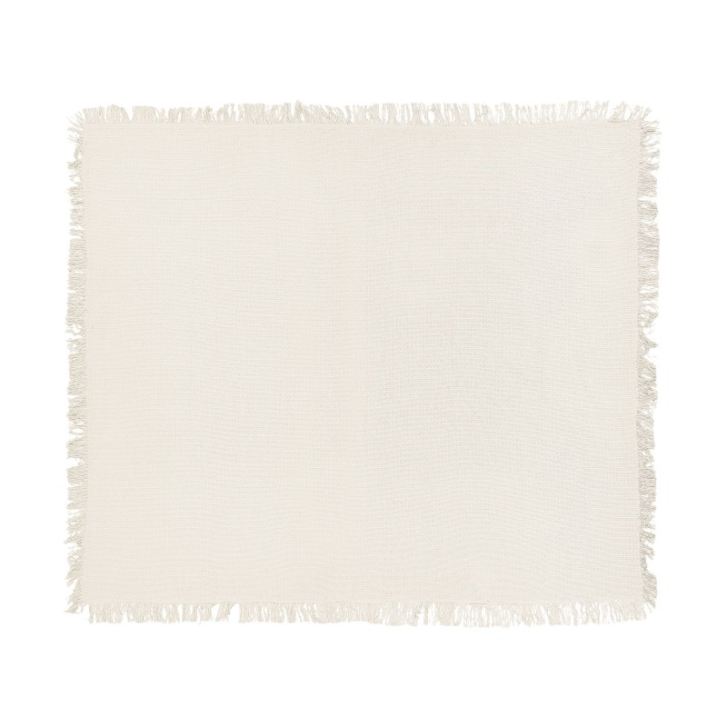 Narzuta na łóżko YERBENT Bawełna 200 x 220 cm Złamana biel