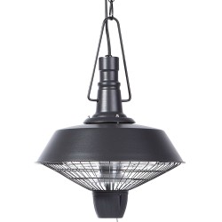 Promiennik na podczerwień wiszący AMIATA 2100 W Czarny