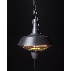 Promiennik na podczerwień wiszący AMIATA 2100 W Czarny