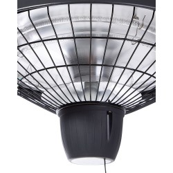 Promiennik na podczerwień wiszący AMIATA 2100 W Czarny