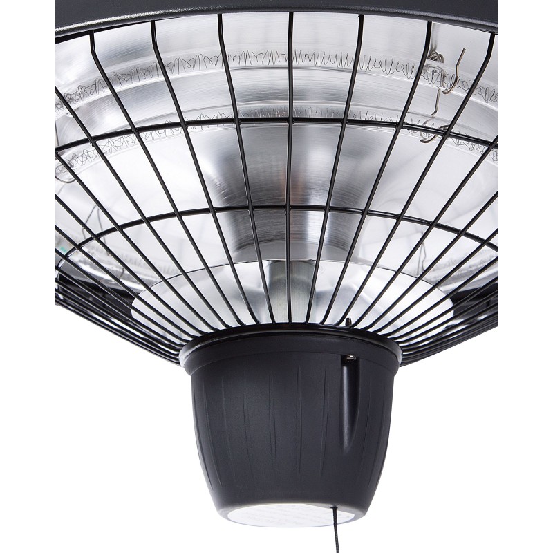 Promiennik na podczerwień wiszący AMIATA 2100 W Czarny