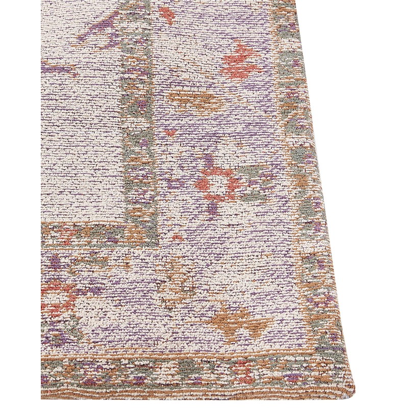 Dywan bawełniany 80 x 300 cm beżowy YANOBA