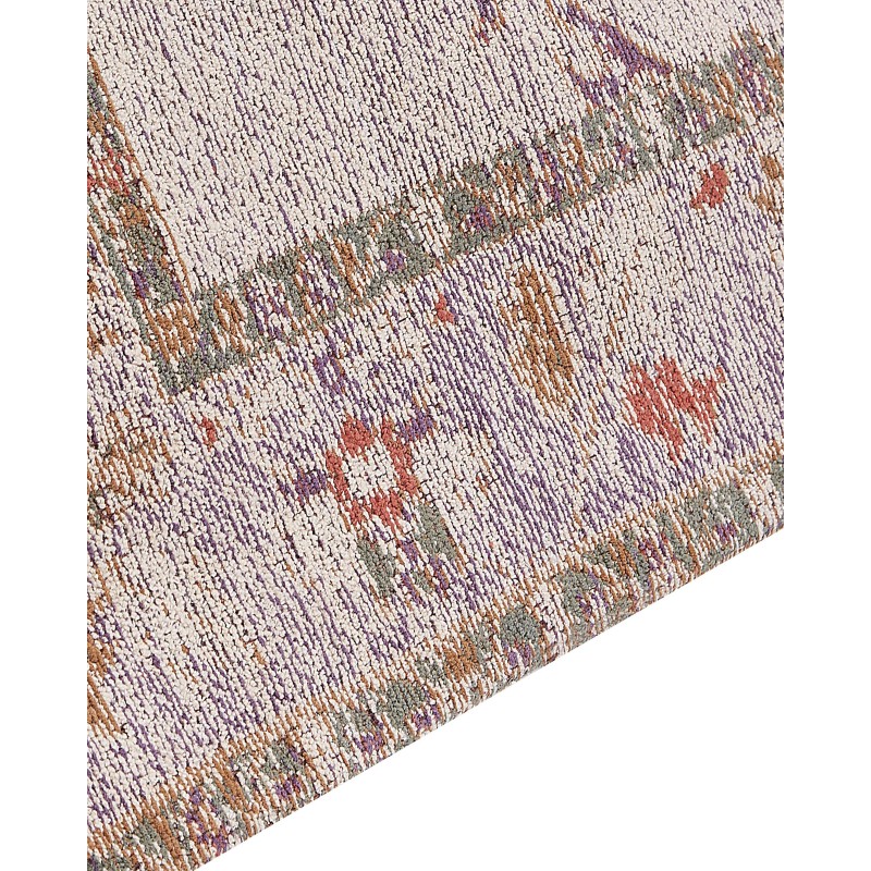 Dywan bawełniany 80 x 300 cm beżowy YANOBA