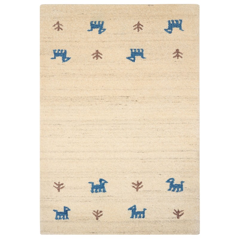 Dywan wełniany gabbeh 160 x 230 cm beżowy YALI