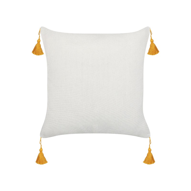 Zestaw 2 poduszek dekoracyjnych ABUTILON 45 x 45 cm Beżowy Wzór kwiatowy