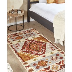 Dywan wełniany kilim 80 x 150 cm wielokolorowy PROSHYAN