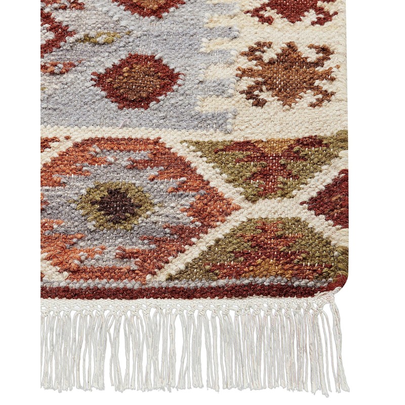 Dywan wełniany kilim 80 x 150 cm wielokolorowy PROSHYAN