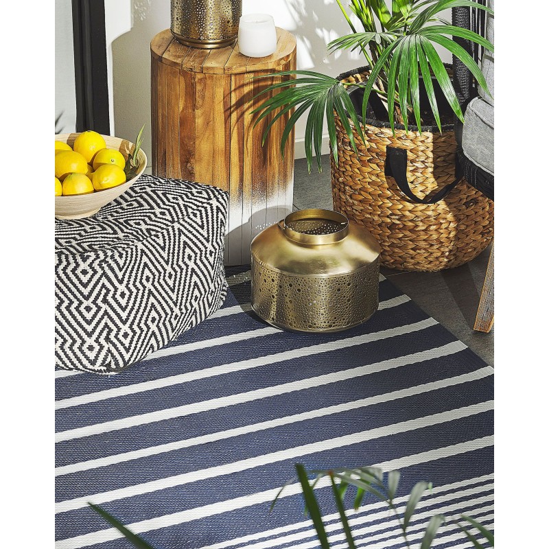 Dywan zewnętrzny 120 x 180 cm ciemnoniebieski HALDIA