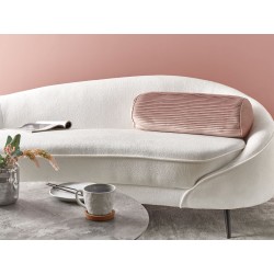 Poduszka dekoracyjna JONQUIL Welur 22 x 60 cm Różowy Jednolity