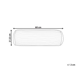 Poduszka dekoracyjna JONQUIL Welur 22 x 60 cm Różowy Jednolity