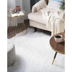 Dywan shaggy 140 x 200 cm biały CIDE