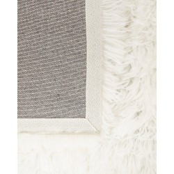 Dywan shaggy 140 x 200 cm biały CIDE