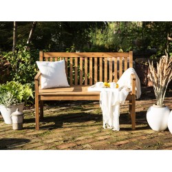 Ławka ogrodowa VIVARA 120 cm Certyfikowane drewno akacjowe Jasnobrązowy