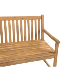 Ławka ogrodowa VIVARA 120 cm Certyfikowane drewno akacjowe Jasnobrązowy