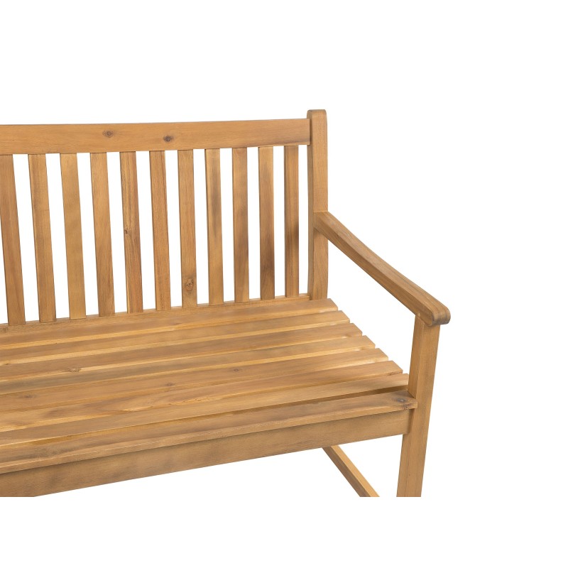 Ławka ogrodowa VIVARA 120 cm Certyfikowane drewno akacjowe Jasnobrązowy