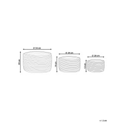 Zestaw 3 koszy KAHU Juta Naturalny