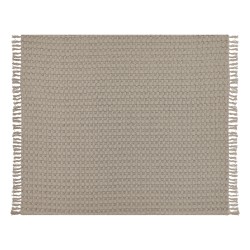 Narzuta na łóżko BERE Bawełna 200 x 220 cm Beżowoszary