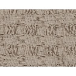 Narzuta na łóżko BERE Bawełna 200 x 220 cm Beżowoszary