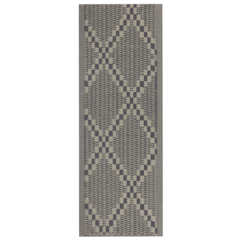 Dywan zewnętrzny 60 x 105 cm brązowoszary JALNA