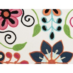 Poduszka dekoracyjna BAHRAICH Bawełna 50 x 50 cm Kolorowy Wzór kwiatowy