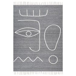 Dywan zewnętrzny 140 x 200 cm szary YAVU