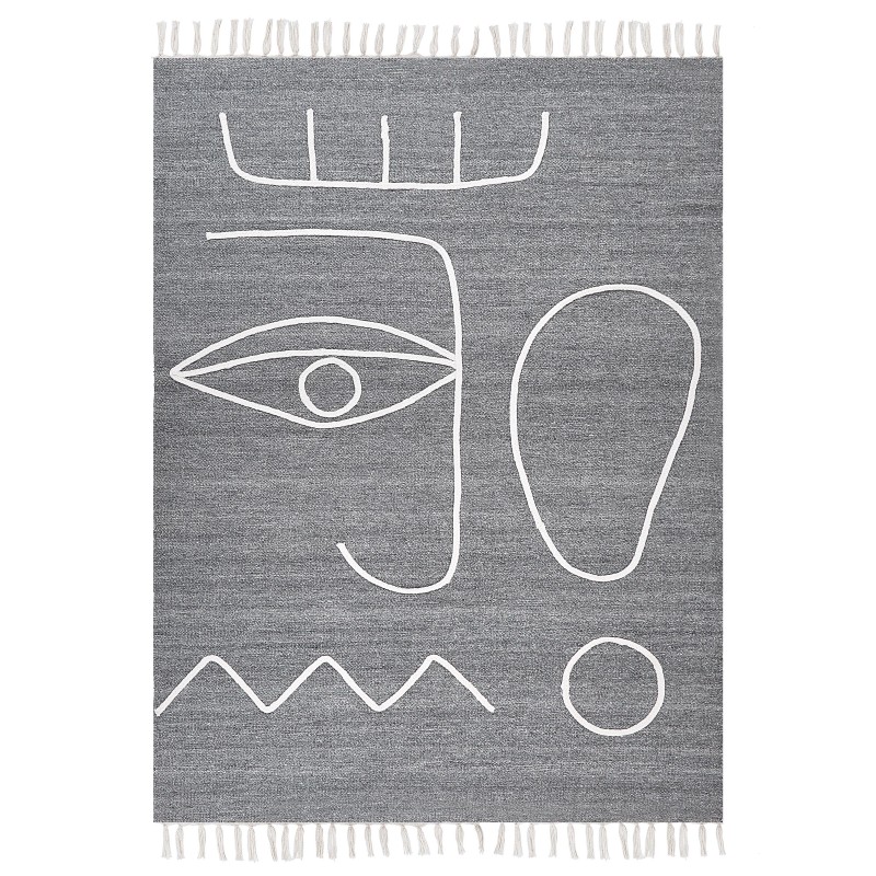 Dywan zewnętrzny 140 x 200 cm szary YAVU