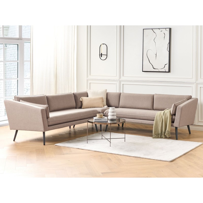 Sofa ogrodowa modułowa 5-osobowa beżowa LORETELLO