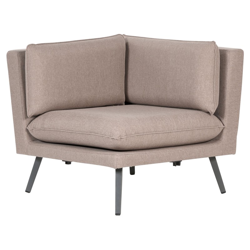 Sofa ogrodowa modułowa 5-osobowa beżowa LORETELLO