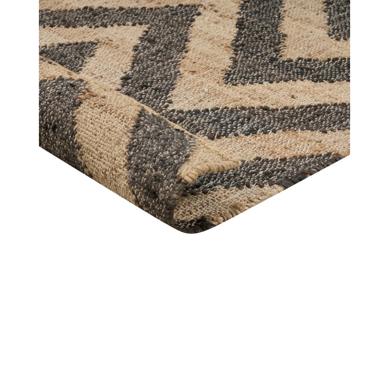 Dywan z juty 160 x 230 cm beżowo-czarny DEDEPINARI