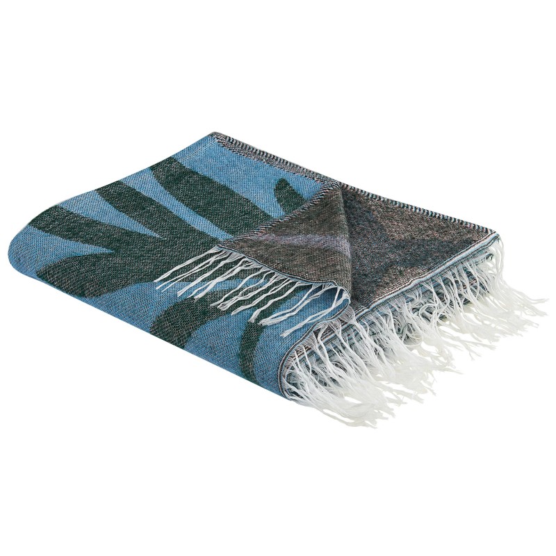 Koc LIMGHA 130 x 170 cm Niebieski