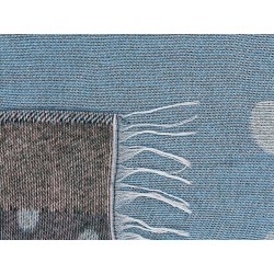 Koc LIMGHA 130 x 170 cm Niebieski