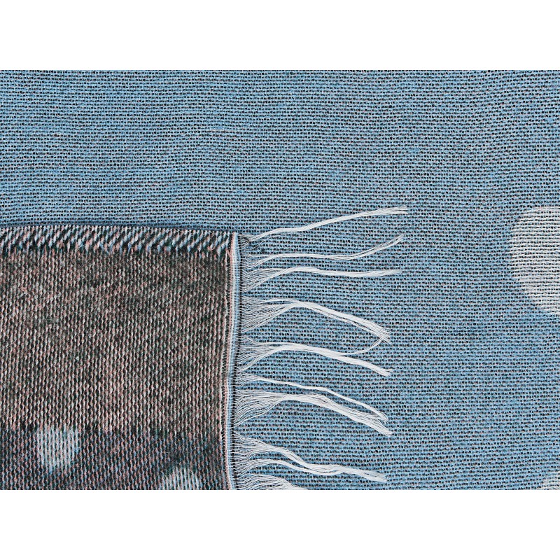 Koc LIMGHA 130 x 170 cm Niebieski