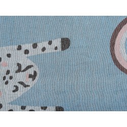 Koc LIMGHA 130 x 170 cm Niebieski