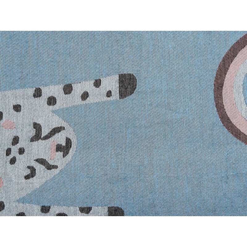 Koc LIMGHA 130 x 170 cm Niebieski