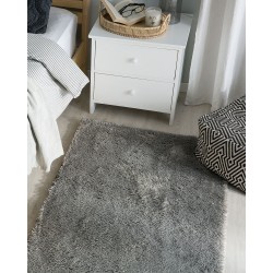 Dywan shaggy 80 x 150 cm szary EVREN