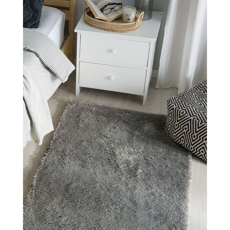 Dywan shaggy 80 x 150 cm szary EVREN