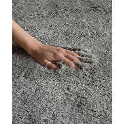 Dywan shaggy 80 x 150 cm szary EVREN