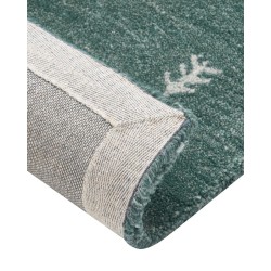 Dywan wełniany gabbeh 160 x 230 cm zielony CALTI