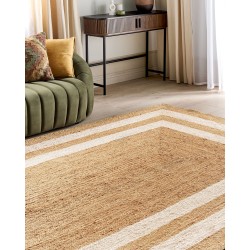 Dywan z juty 160 x 230 cm beżowy GEMEREK