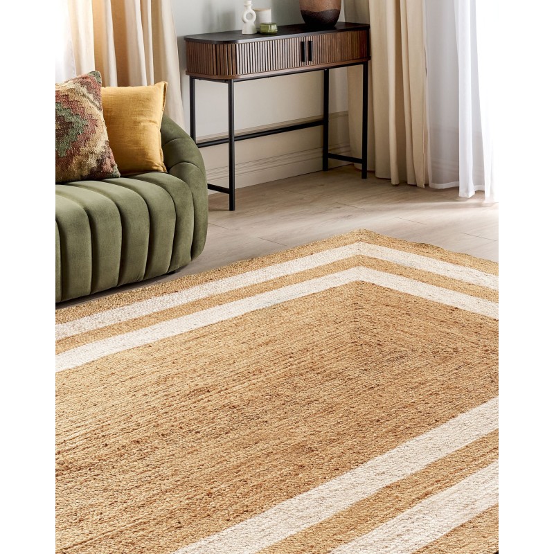 Dywan z juty 160 x 230 cm beżowy GEMEREK