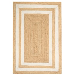 Dywan z juty 160 x 230 cm beżowy GEMEREK