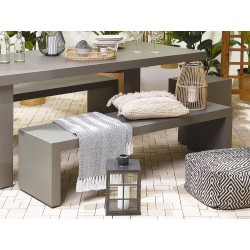 Ławka ogrodowa TARANTO 150 cm Beton Szary