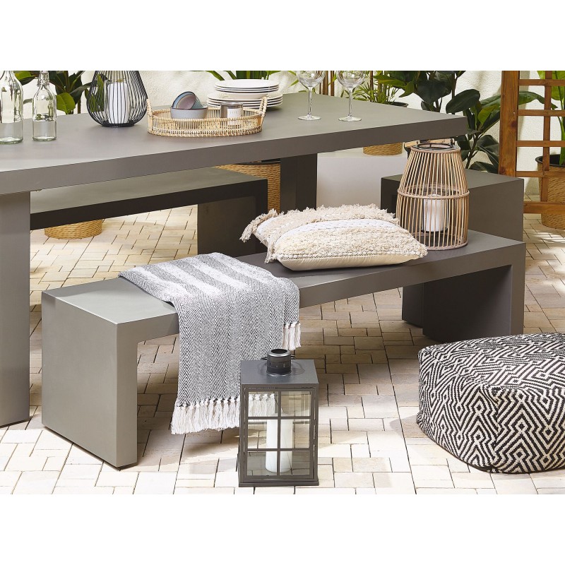 Ławka ogrodowa TARANTO 150 cm Beton Szary