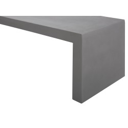 Ławka ogrodowa TARANTO 150 cm Beton Szary