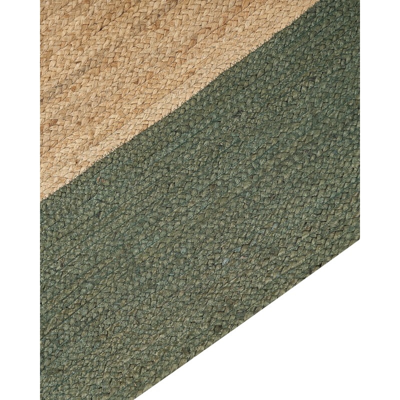 Dywan z juty 300 x 400 cm zielony KARAKUYU