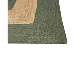Dywan z juty 300 x 400 cm zielony KARAKUYU