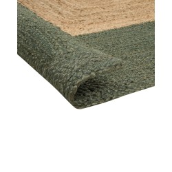 Dywan z juty 300 x 400 cm zielony KARAKUYU