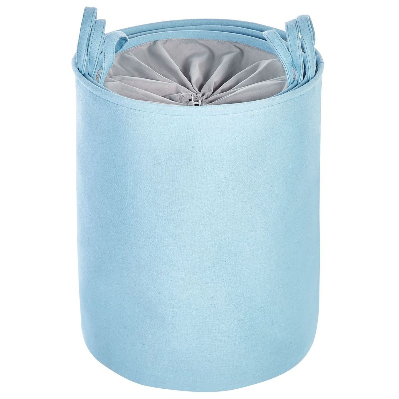 Zestaw 3 koszy tekstylnych niebieski ARCHA