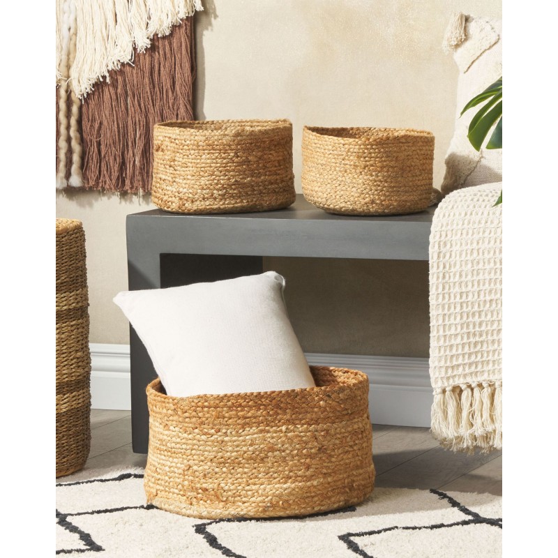 Zestaw 3 koszy RANWAL Juta Naturalny