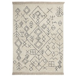 Dywan bawełniany 160 x 230 cm beżowy SOMEK